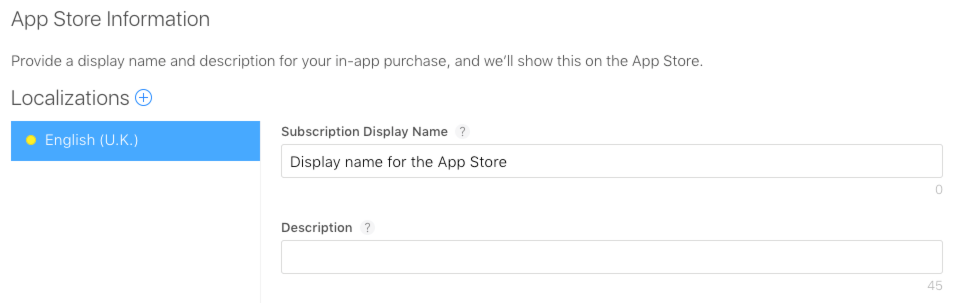 app store information