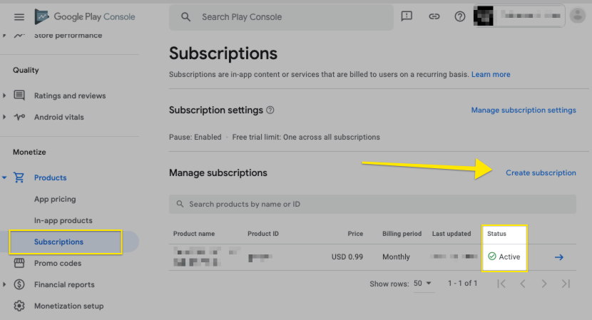 subscriptions