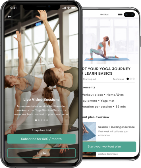 Group 2 yoga app creator